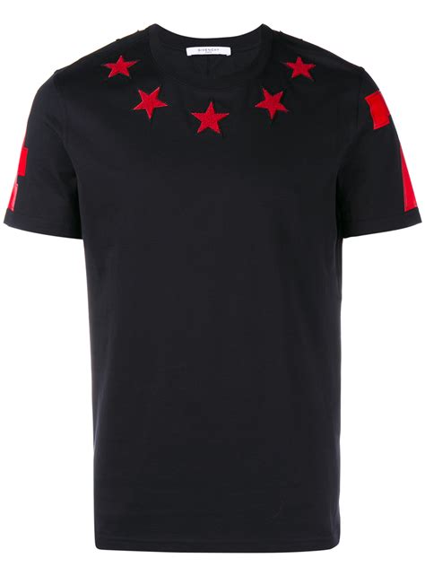 givenchy star t shirt black